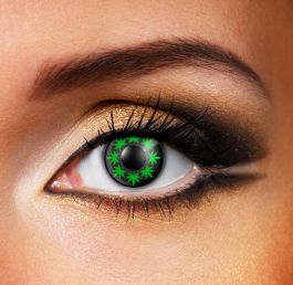 Multi Cannabis Leaf Contact Lenses (90 Day)