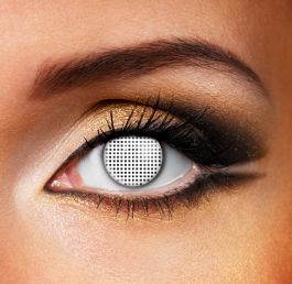 White Mesh Contact Lenses (1 Day)