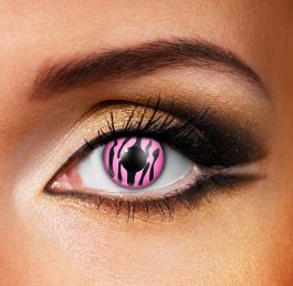 Pink Zebra Contact Lenses (90 Day)