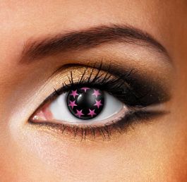 Pink Sparkle Contact Lenses (1 Day)