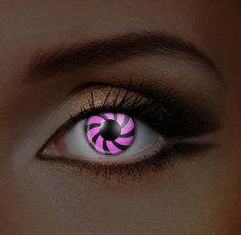 i-Glow Pink Optical UV Contact Lenses (90 Day)