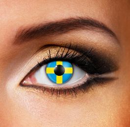 Sweden Flag Contact Lenses (90 Day)