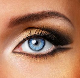 Big Eye Dolly Eye Blue Contact Lenses (90 Day)