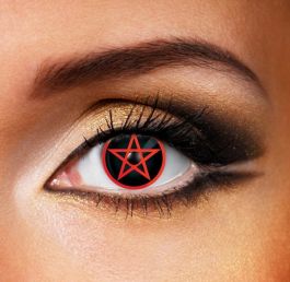 Red Pentagram Contact Lenses (90 Day)