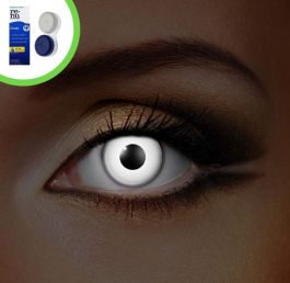 White UV Contact Lenses (Inc Case & Solution)