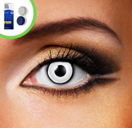 White Zombie Contact Lenses (Inc Case & Solution) 
