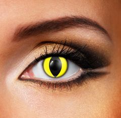 Yellow Cat Eye Contact Lenses For Halloween - Thriller Contacts Worn By Michael Jackson