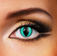 Aqua Cat Eye contact lenses (Cheshire Cat)