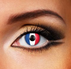 France Flag contact lenses
