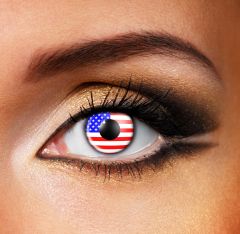 USA Flag contact lenses
